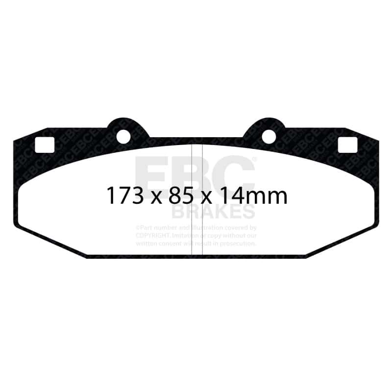 EBC — EBC Stoptech 63.309.1303.1 Caliper Bluestuff Brake Pads
Disc Brake Pad - view 1