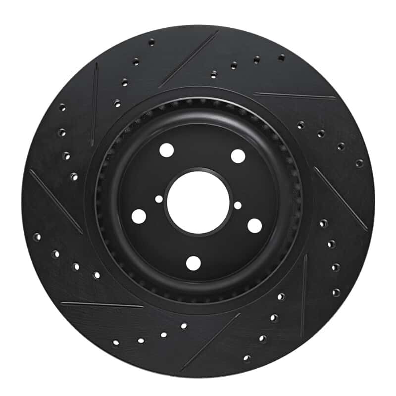 R1 Concepts — R1 20-25 Subaru Crosstrek Front Right Drilled & Slotted Black Brake Rotor
R1 Brake Rotor Drill - view 5