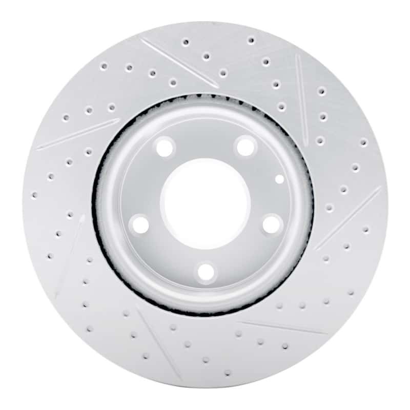 R1 Concepts — R1 19-25 Mazda 3 Front Left Drilled & Slotted Geo-Carbon Rotor - view 5