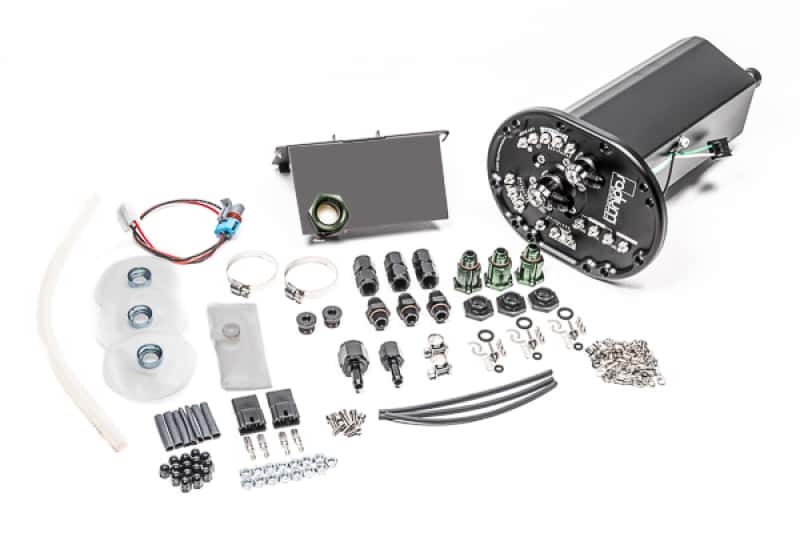 Radium Engineering — Radium Engineering Mazda RX7 FD Fuel Hanger Surge Tank Ti Automotive E5LM - Pumps Not Included - view 1
