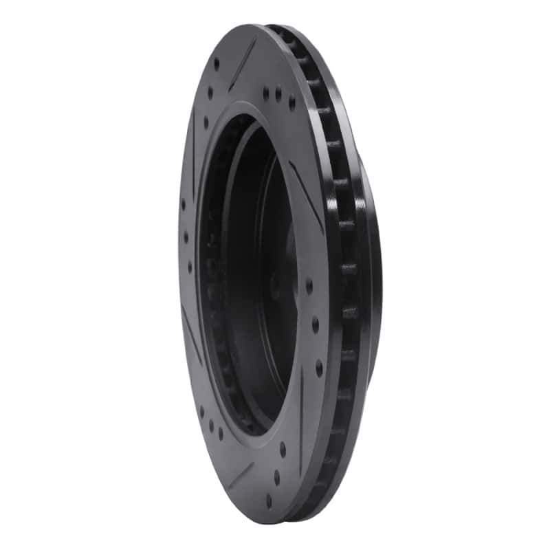 R1 Concepts — R1 95-04 Ford Contour Rear Right Drilled & Slotted Black Brake Rotor
R1 Brake Rotor Drill - view 4