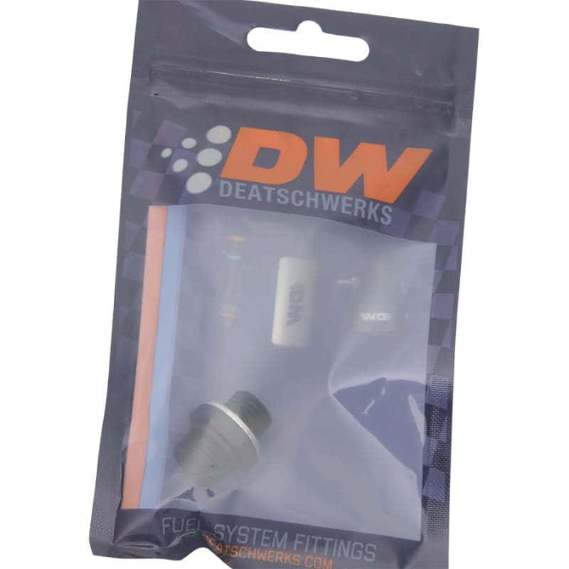 DeatschWerks — DeatschWerks 6AN ORB Male to M12 X 1.5 Metric Male (Incl O-Ring and Washer) - Anodized Matte Black
Lines & Fittings - view 2