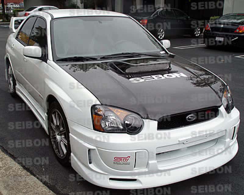 Seibon — Seibon 04-05 Subaru WRX/STi OEM Carbon Fiber Hood - view 7