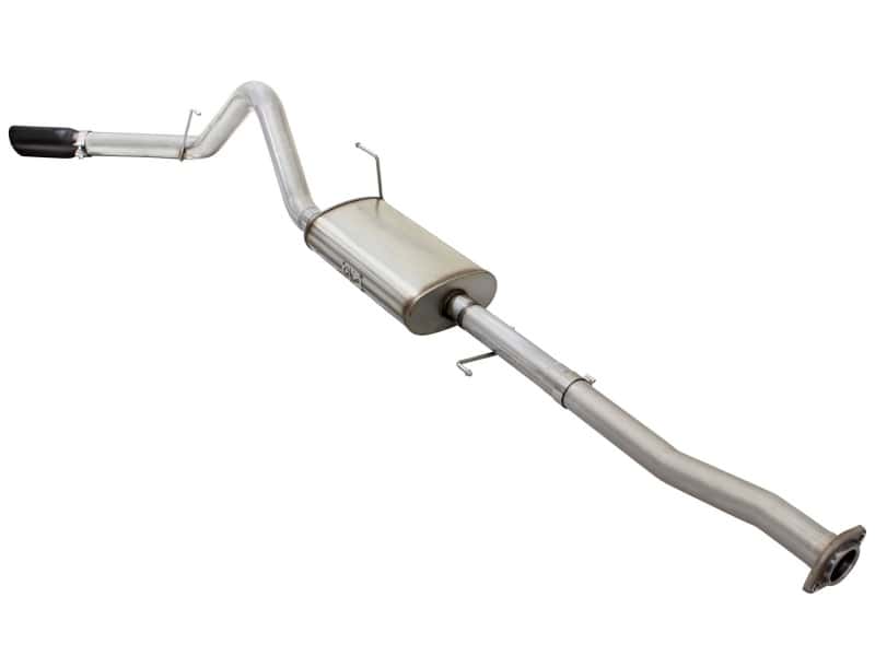 aFe — aFe MACHForce XP Exhaust 3in-3.5in SS Single Side Exit CB w/ Black Tips 15 Ford F150 V8 5.0L CC/SB
Cat-Back Exhaust - view 3