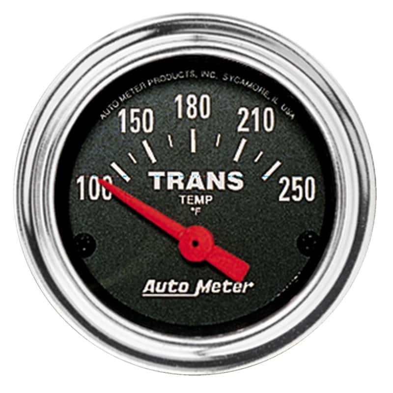 AutoMeter — Autometer Traditional Chrome 2-1/16in 100-250 Degree F Electric Transmission Temperature Gauge
2" TRANS TEMP, 100-2 - view 2