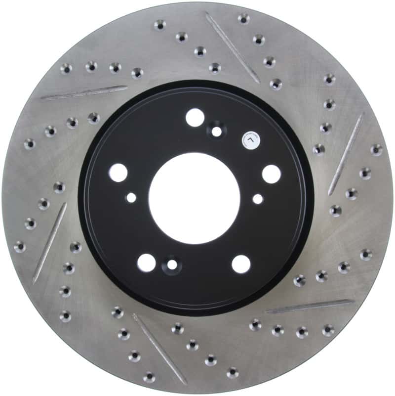 Stoptech — StopTech Slotted & Drilled Sport Brake Rotor Front Left 13 Honda Accord Sport
Slot/Drill Rotor - view 2