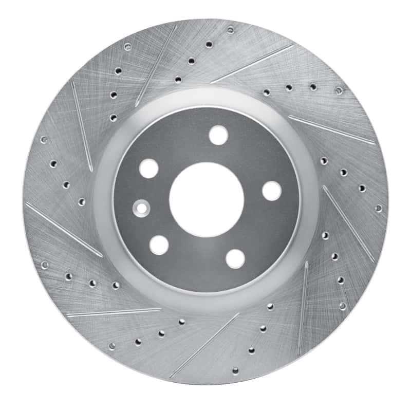 R1 Concepts — R1 13-19 Buick Regal Front Left Drilled & Slotted Silver Brake Rotor
R1 Brake Rotor Drill - view 1