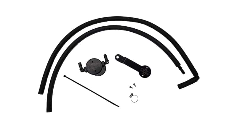 J&L — J&L 20-25 Hyundai Palisade / Kia Telluride 3.8L Oil Separator 3.0 Passenger Side - Black Anodize
Oil Separator - view 1