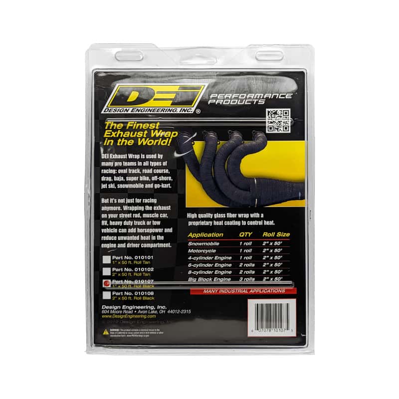 DEI — DEI Exhaust Wrap 1in x 50ft - Black
Exhaust Wrap Kit - view 5