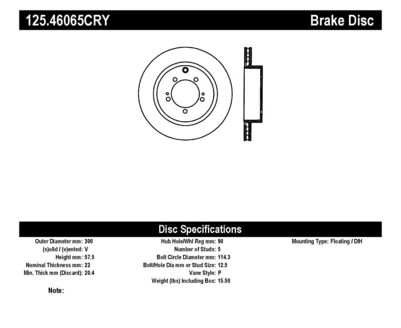 Stoptech — Stoptech 03-06 Evo 8 & 9 Rear Premium High Carbon CRYO-STOP Rotor
Disc Brake Rotor
Cryostop Rotor - view 3