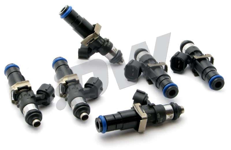 DeatschWerks — DeatschWerks 93-98 Toyota Supra TT 2200cc Injectors for Top Feed Conversion 14mm O-Ring (set of 6) - view 1