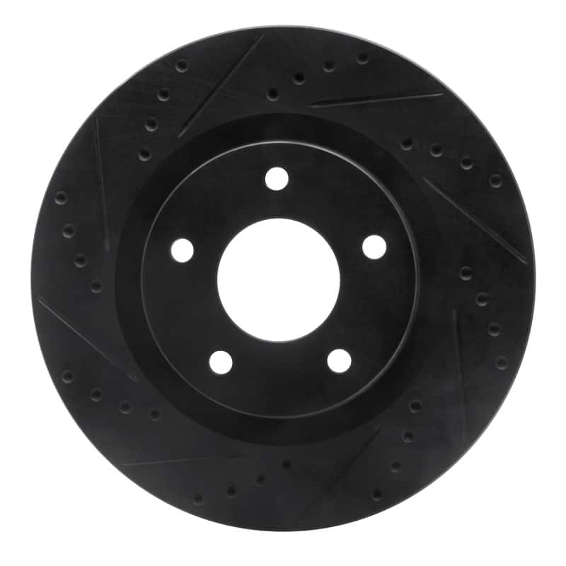 R1 Concepts — R1 07-25 Chrysler 200 Front Left Drilled & Slotted Black Brake Rotor
R1 Brake Rotor Drill - view 1