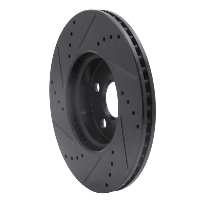 R1 Concepts — R1 08-19 Pontiac Vibe Front Right Drilled & Slotted Black Brake Rotor
R1 Brake Rotor Drill - view 4