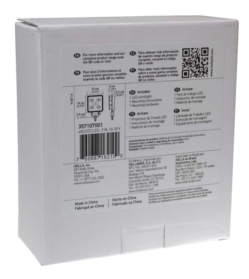 Hella — Hella ValueFit Work Light 4SQ LED MV CR LT - view 12