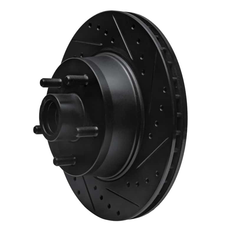 R1 Concepts — R1 68-73 Ford Mustang Front Right Drilled & Slotted Black Brake Rotor
R1 Brake Rotor Drill - view 2