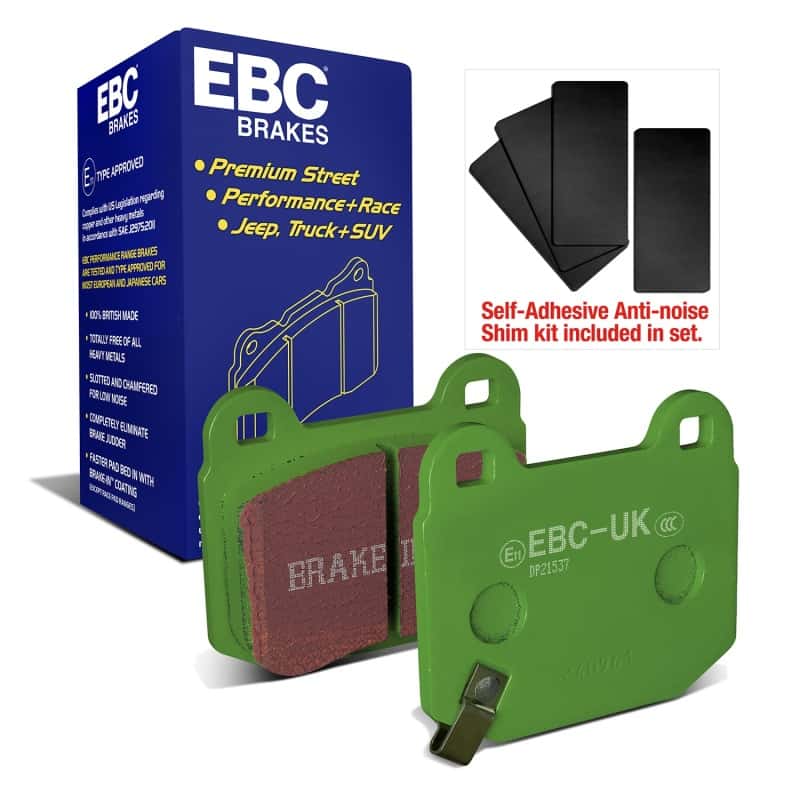 EBC — EBC 03-04 Infiniti G35 3.5 (Manual) (Brembo) Greenstuff Rear Brake Pads
Disc Brake Pad - view 2