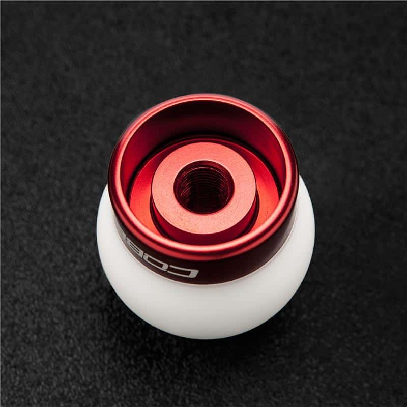 COBB — Cobb Ford Mustang Shift Knob White with Red Base - view 2