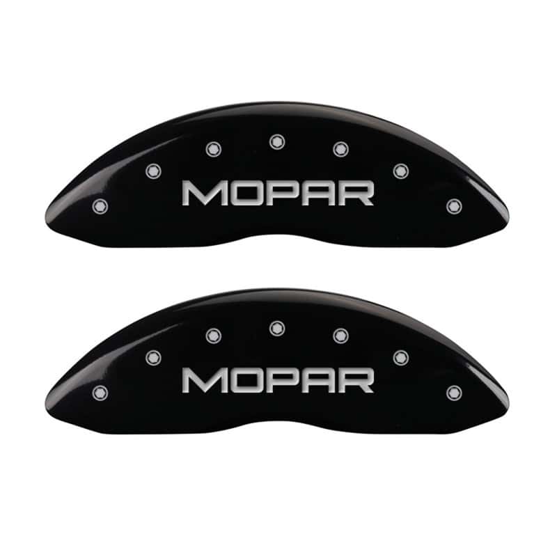 MGP — MGP Front set 2 Caliper Covers Engraved Front MOPAR Black finish silver ch
Caliper Covers - view 1