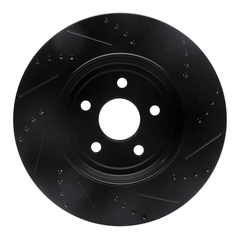 R1 Concepts — R1 2012-2025 Dodge Durango Rear Left Drilled & Slotted Black Brake Rotor
R1 Brake Rotor Drill - view 5