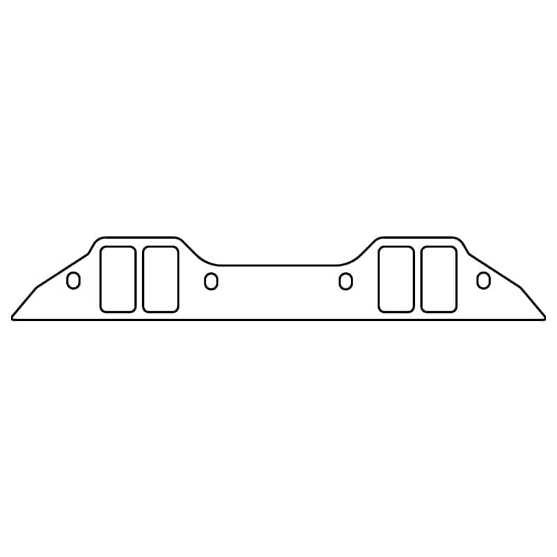 Cometic Gasket — Cometic Chrysler BB B/RB V8 .060in Fiber Intake Mani Gasket Set-2.260in x 1.210in Rectangular Ports
Intake Gasket Set - view 2