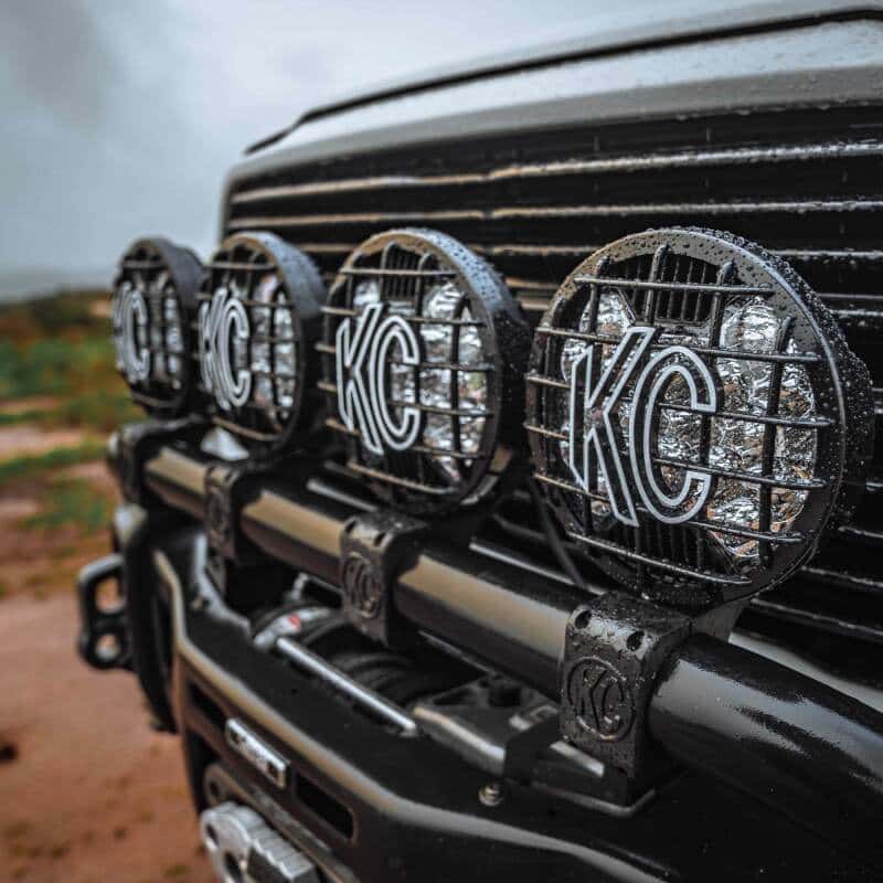 KC HiLiTES — KC HiLiTES SlimLite 8in. LED Stone Guard - Black - view 5
