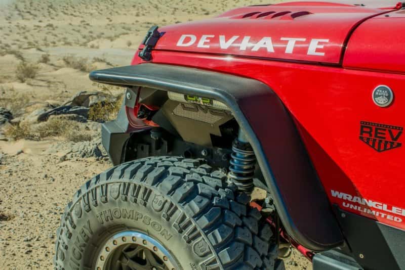 DV8 Offroad — DV8 Offroad 07-18 Jeep Wrangler JK Front & Rear Flat Tube Fenders
Fender Flares - view 3