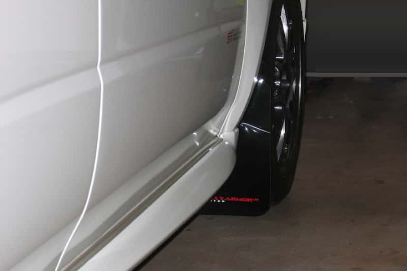 Rally Armor — Rally Armor 02-07 Subaru WRX/STI/RS/2.5i (Wagons Req. Mod.) Black UR Mud Flap w/Red Logo
Mud Flap - view 2