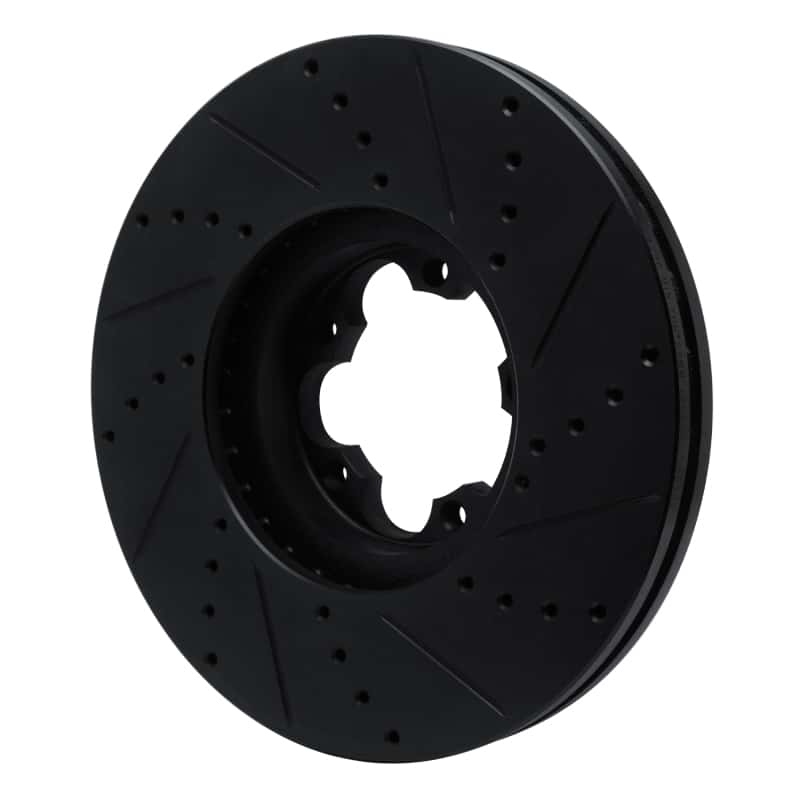 R1 Concepts — R1 15-25 Ford Transit-350 HD/DRW Front Left Drilled & Slotted Black Brake Rotor
R1 Brake Rotor Drill - view 4