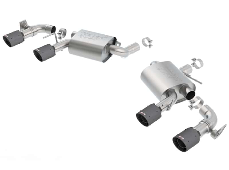 Borla — Borla 2016-2017 Chevrolet Camaro SS AT/MT RWD S-type Exhaust (w/ Dual Mode Valves) - Black CF Tip
Axle-Back System - view 1