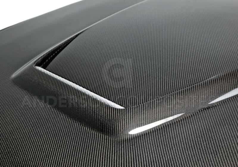 Anderson Composites — Anderson Composites 15-17 Ford Mustang (Excl. GT350/GT350R) Double Sided Hood - view 4