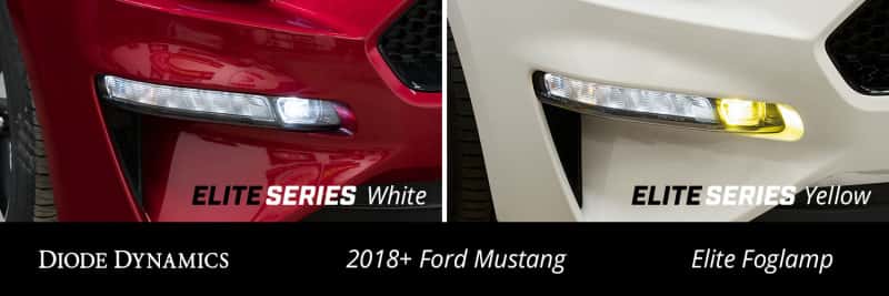 Diode Dynamics — Diode Dynamics Elite Series Combination Fog Lamp for 18-21 Ford Mustang - Yellow (Pair) - view 9