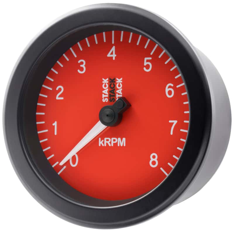AutoMeter — Autometer Stack Sport 88mm 0-8K RPM Tachometer - Red
TACH SPORT RED 8KRPM - view 2