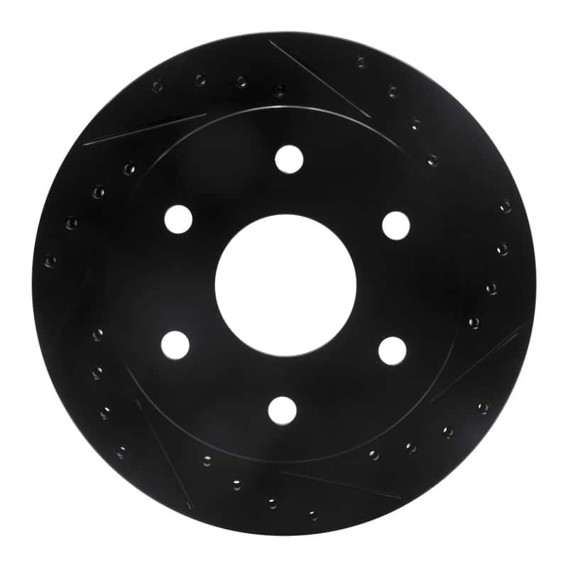 R1 Concepts — R1 1988-2000 Cadillac Escalade Front Right Drilled & Slotted Black Brake Rotor
R1 Brake Rotor Drill - view 1