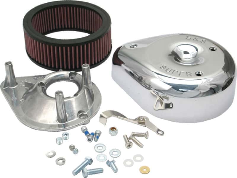 S&S Cycle — S&S Cycle 55-84 BT/57-85 Sportster Models Teardrop Air Cleaner Kit for S&S Super E/G Carb - view 1