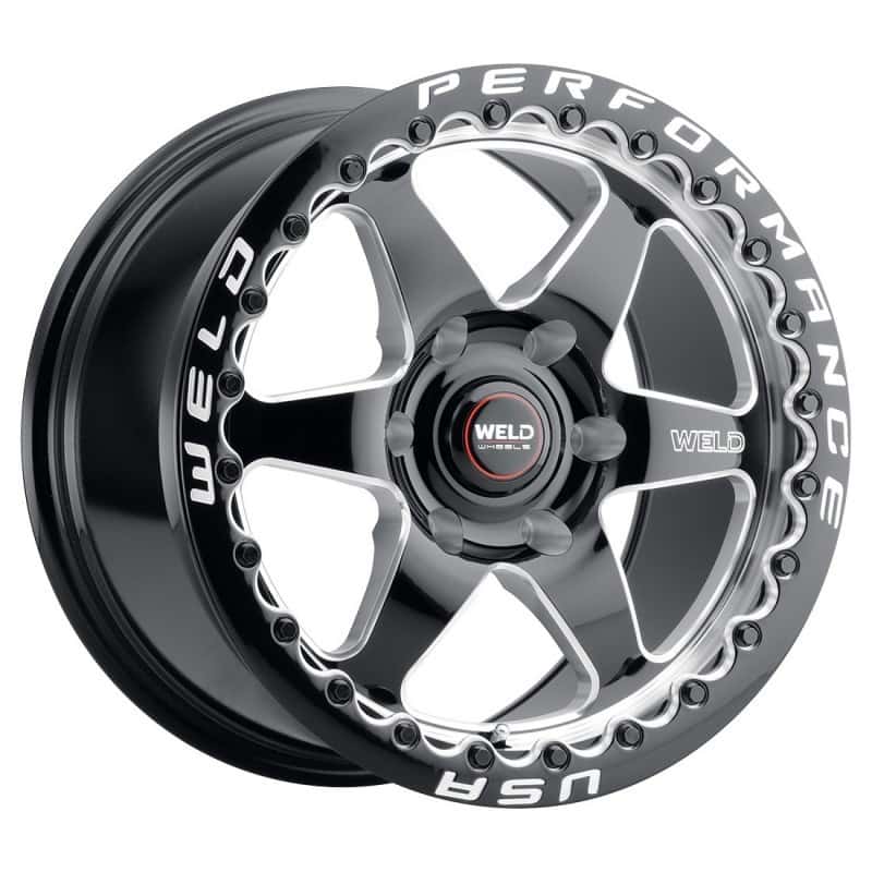 Weld — Weld S909 20x10 Ventura 6 Beadlock 6x135 ET38 BS7.00 Gloss BLK MIL DIA 87.1 - view 3