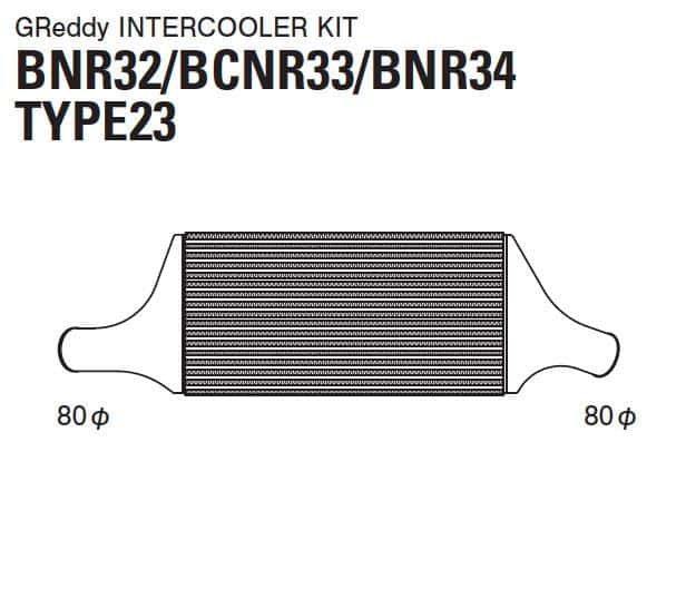 GReddy — GReddy 89-02 Nissan Skyline BNR32/33/34 Intercooler Kit (Special Order) - view 1