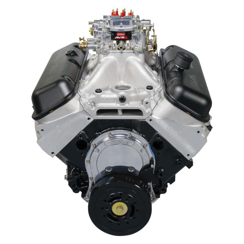 Edelbrock — Edelbrock Crate Engine Edelbrock/Pat Musi 555 RPM XT BBC 675 HP Stock Exhaust Port Location
{"Sellable":"Yes"}
CRATE ENGINE - view 16