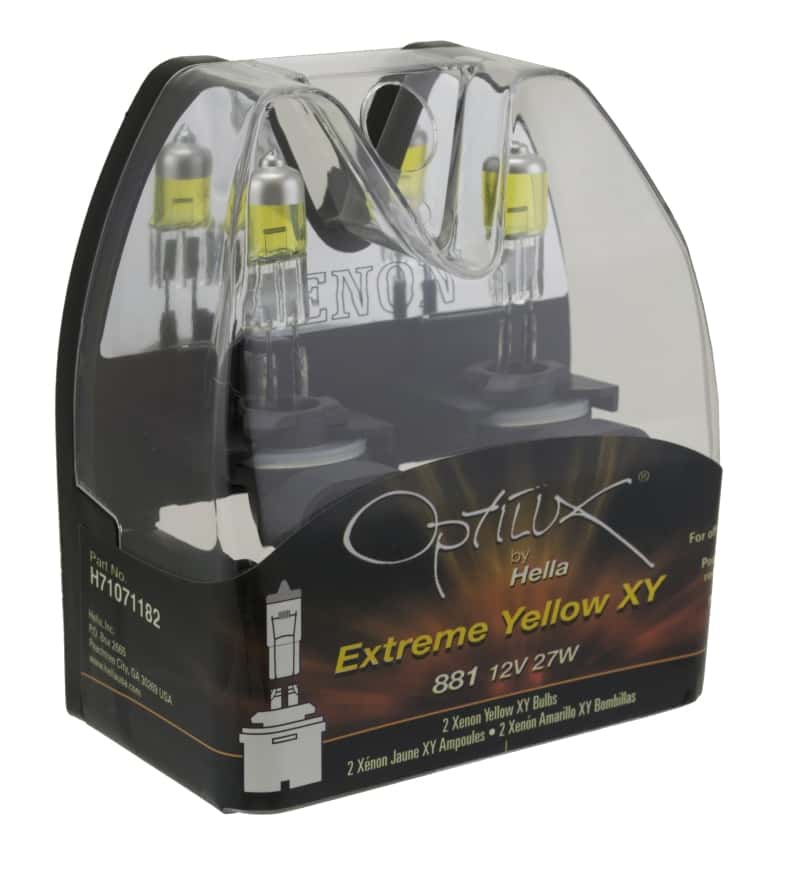 Hella — Hella Optilux 881 12V Xenon Yellow XY Bulb
881 Halogen Bulb
Bulb - view 18