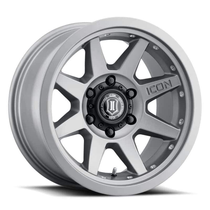 ICON — ICON Rebound Pro 17x8.5 5x5 -6mm Offset 4.5in BS 71.5mm Bore Titanium Wheel
REBOUND PRO WHEEL - view 2