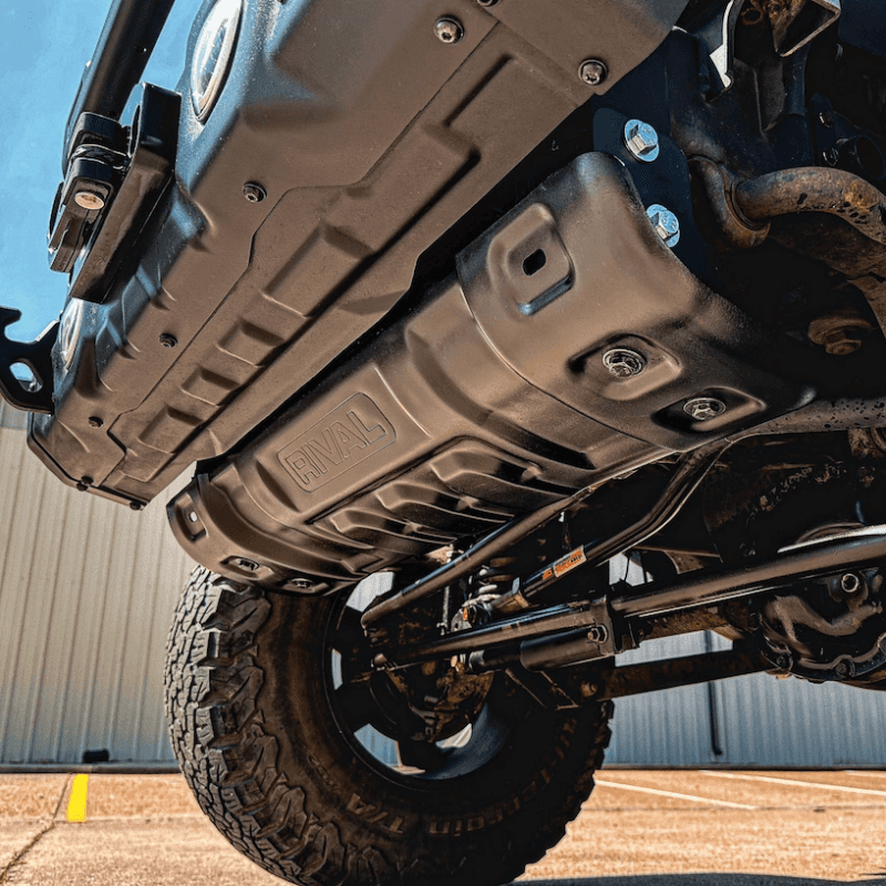 Rival 4x4 — Rival 18-26 Jeep Wrangler JL 07-18 Jeep JK 20-26 Jeep Gladiator Except Mojave Lower Skid Plate
Lower Skid Plate - view 6