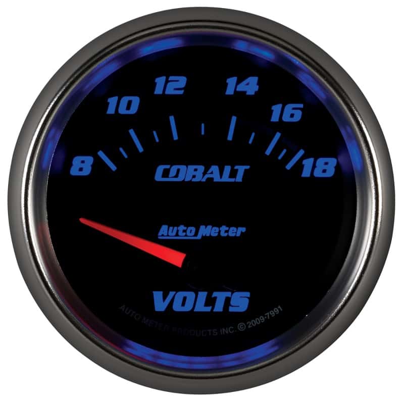 AutoMeter — AutoMeter Gauge Voltmeter 2-5/8in. 18V Electric Cobalt
GA 2.6" VOLT 18V CB - view 9