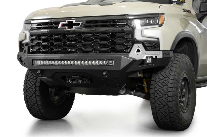 Addictive Desert Designs — Addictive Desert Designs 2022+ Chevy Silverado 1500 ZR2 Stealth Fighter Front Bumper
Bumper- Front - view 17