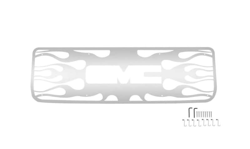 Putco — Putco 94-98 GMC Sierra - w/ Logo CutOut (excl 3500) Flaming Inferno Stainless Steel Grille
Grille Insert - view 1