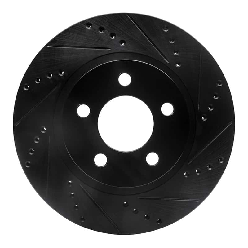 R1 Concepts — R1 01-11 Ford Explorer Sport Front Right Drilled & Slotted Black Brake Rotor
R1 Brake Rotor Drill - view 1