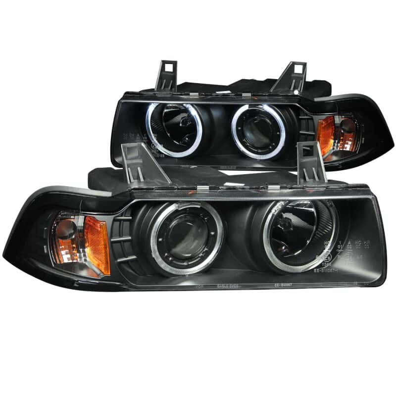 ANZO — ANZO 1992-1998 BMW 3 Series E36 Projector Headlights w/ Halo Black (CCFL) G2
Head Light Set
HdLtSet - view 2