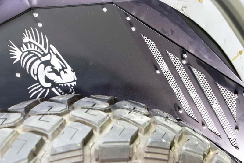 Fishbone Offroad — Fishbone Offroad 2018+ Jeep Wrangler - Black Powdercoat Rear Inner Fenders - view 3