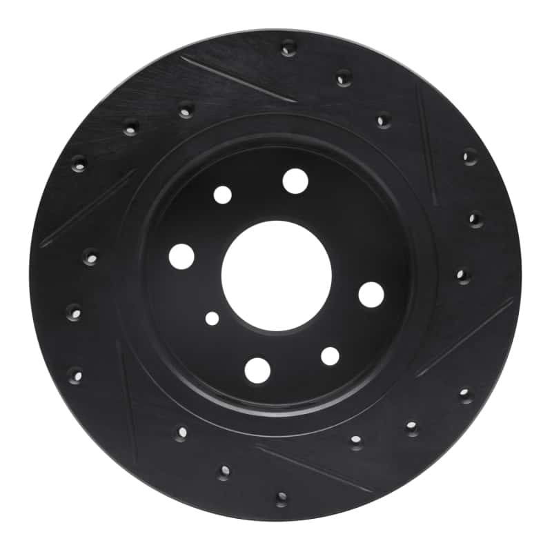 R1 Concepts — R1 94-00 Kia Sephia Front Left Drilled & Slotted Black Brake Rotor
R1 Brake Rotor Drill - view 5