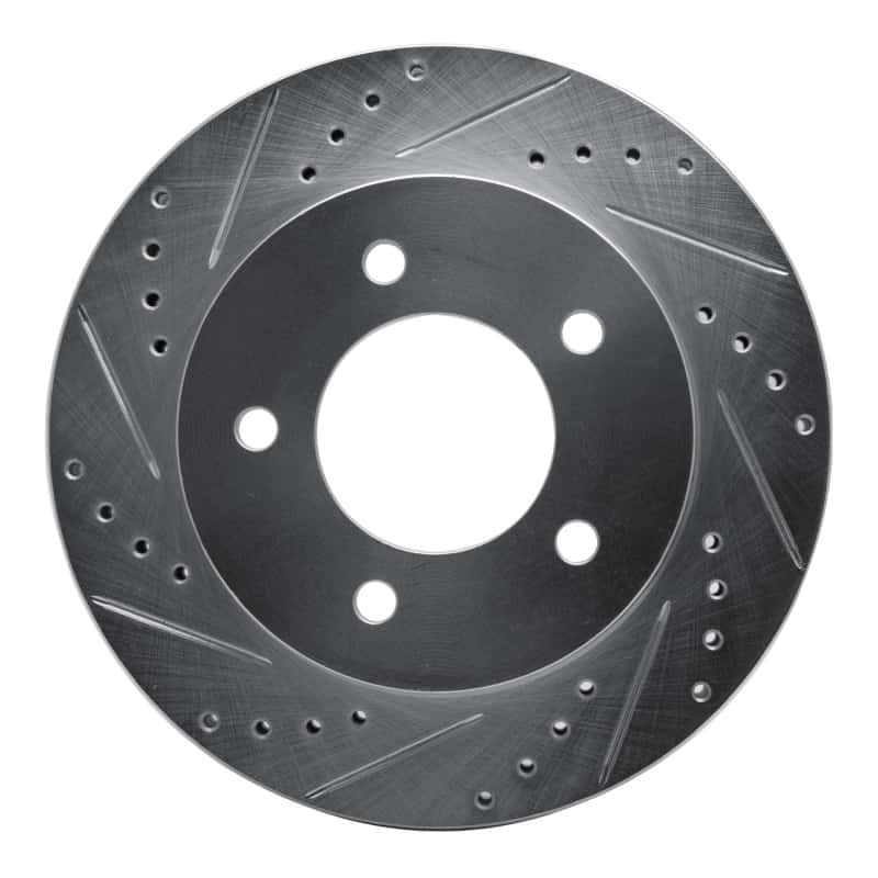 R1 Concepts — R1 97-04 Ford F-150 4WD Front Left Drilled & Slotted Silver Brake Rotor
R1 Brake Rotor Drill - view 1