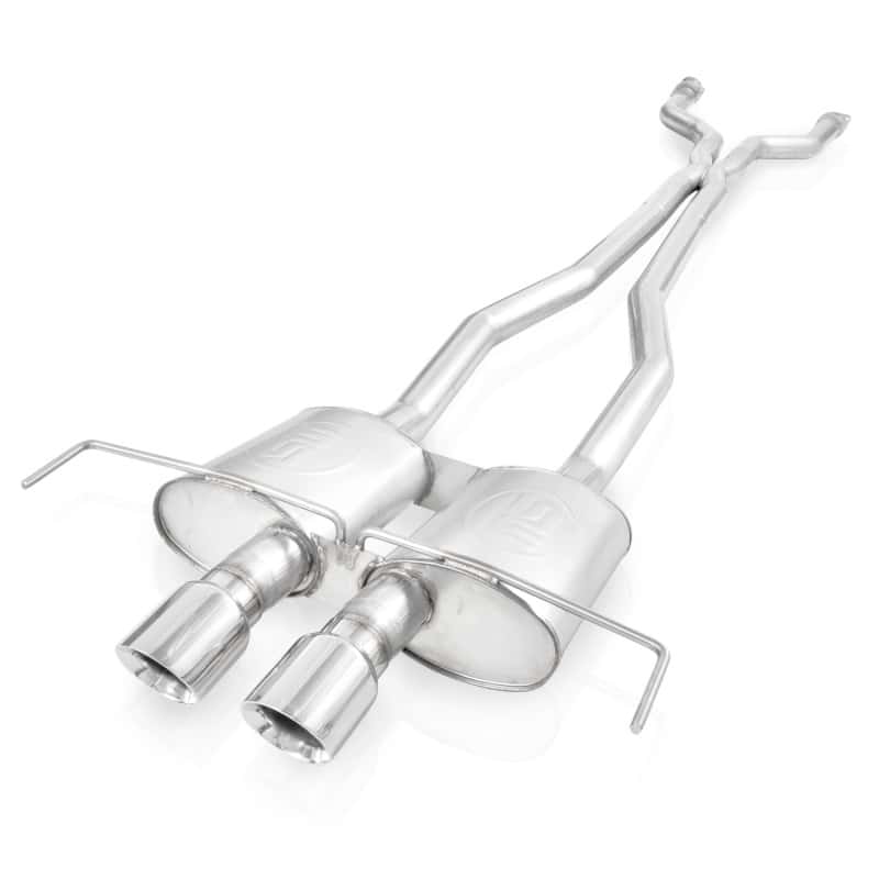 Stainless Works — Stainless Works 2009-15 Cadillac CTS-V Coupe 3in Catback System X-Pipe S-Tube Mufflers 4in Tips
Exhaust System - view 2