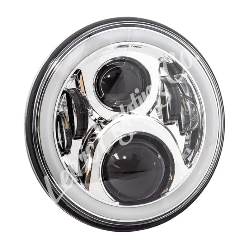 Letric Lighting — Letric Lighting 7in Led Chrome Full-Halo Indian - view 1